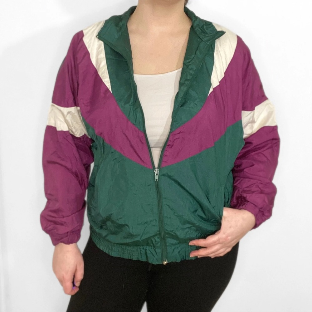 🖤 Vintage | Light Colorful Bomber Jacket